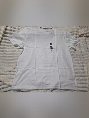 Xersion White Short Sleeve Crew Neck Tee